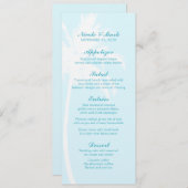 Palm Trees Tropical Wedding Menu Cards Menükarte (Vorne/Hinten)