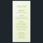 Palm Trees Tropical Wedding Menu Cards Menükarte<br><div class="desc">Palm Trees benutzerdefinierte Hochzeitsmenükarten. Ideal für Sommer und Hochzeiten in Urlaubsort.</div>