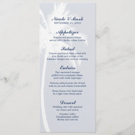 Palm Trees Tropical Wedding Menu Cards Menükarte