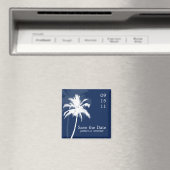 Palm Trees Tropical Wedding Save the Date or Fevor Magnet (In Situ (Geschirrspüler))