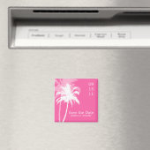 Palm Trees Tropical Wedding Save the Date or Fevor Magnet (In Situ (Geschirrspüler))