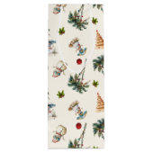 Palm Trees tropisches Weihnachtsmuster Geschenktüte Für Weinflaschen (Rückseite)