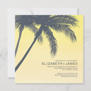 Palm Trees Wedding Einladungen