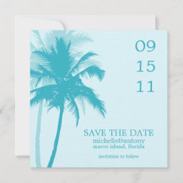 Palm Trees Wedding Save the Date