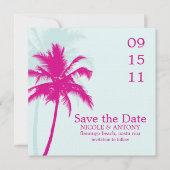 Palm Trees Wedding Save the Date (Vorderseite)