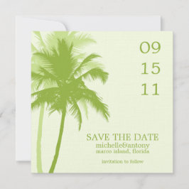 Palm Trees Wedding Save the Date