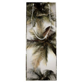 Palm Trees Wine Bag Geschenktüte Für Weinflaschen (Rückseite)