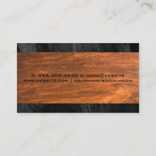 Palm Trees Wohnlogo | Auftragnehmer Visitenkarte (Rückseite)