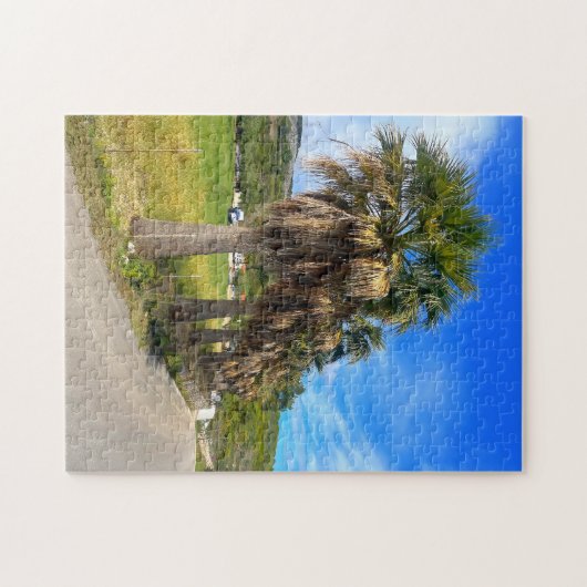 Palm Trees Zakynthos Griechenland Puzzle (Horizontal)