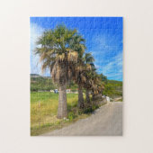 Palm Trees Zakynthos Griechenland Puzzle (Vertikal)