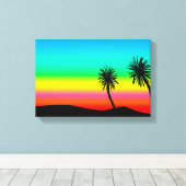 Palm Tress Leinwanddruck (Insitu (Holzboden))