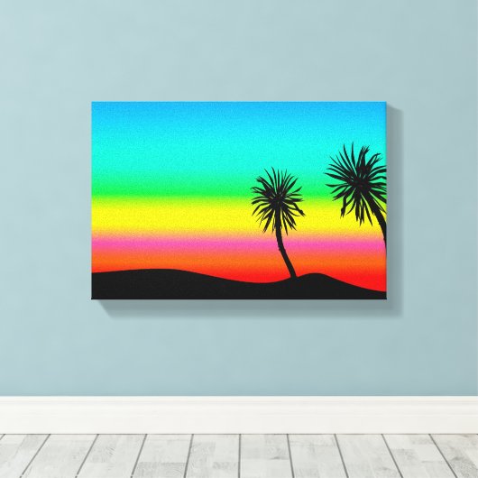 Palm Tress Leinwanddruck (Insitu (Holzboden))