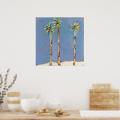 Palm Trio-Poster Poster (Küche)