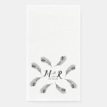 Palm Tropical Leaf Ring Wedding Logo