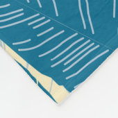 Palm tropical nahtlos blattblau fleecedecke (Ecke)