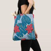 Palm tropical nahtlos blattblau tasche (Von Nahem)