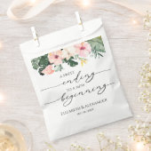 Palm Tropical | Sweet Ending New Begin Wedding Geschenktütchen (Ausgeschnitten)