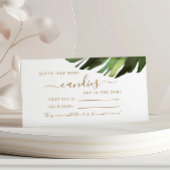 Palm Tropical Wie viele Candies Showspielkarte Platzkarte