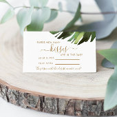 Palm Tropical Wie viele Kisses Showspielkarte Platzkarte