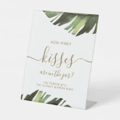 Palm Tropical wie viele Küsse sind im Jar-Zeichen Sockelschild (Vorderseite)