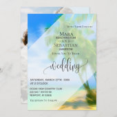 *~* Palm UAWG QR AP13 Exotic FOTO Wedding Einladung (Vorne/Hinten)