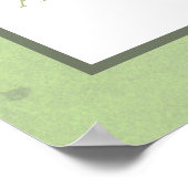 Palm und Pampas Gras Salbei Begrüßung Hochzeit Poster (Ecke)