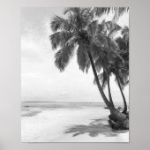 Palm und Strand Print Poster (Vorne)