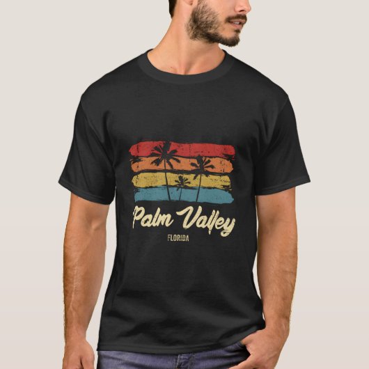 Palm Valley Florida Palmen Fl T-Shirt (Vorderseite)