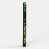 Palm verlasse auf einem Leopardenhintergrund. Case-Mate iPhone Hülle (Hinten/Rechts)