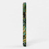 Palm verlasse auf einem Leopardenhintergrund. Case-Mate iPhone Hülle (Hinten/Rechts)