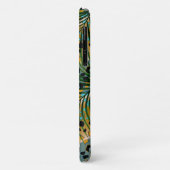 Palm verlasse auf einem Leopardenhintergrund. Case-Mate iPhone Hülle (Hinten/Links)