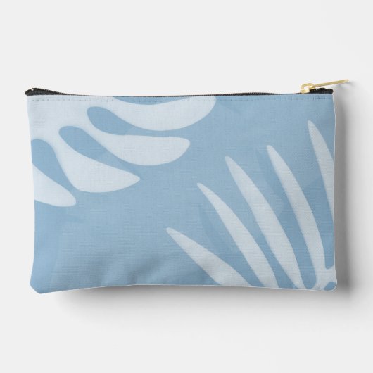 Palm Verlasst Sky Blue Pouch Zubehörtasche (Rückseite)