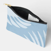 Palm Verlasst Sky Blue Pouch Zubehörtasche (Offen)