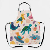Palm Vibes All-Over Druck Schürze Geschenk (Vorderseite)