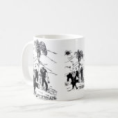 Palm Walker Druck Kaffeetasse (Vorderseite Links)