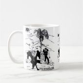 Palm Walker Druck Kaffeetasse (Links)