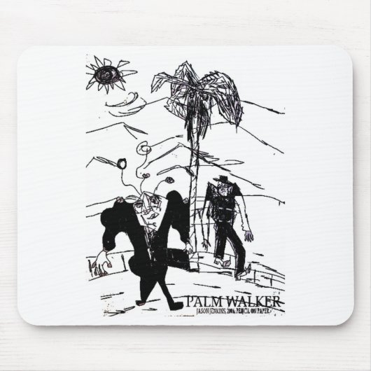 Palm Walker Druck Mousepad (Vorne)