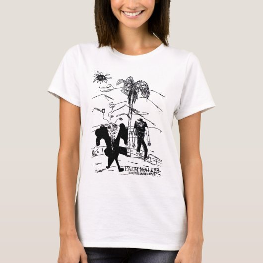 Palm Walker Druck T-Shirt (Vorderseite)