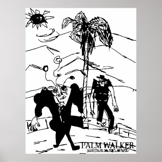 PALM WALKER POSTER (Vorne)
