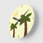 Palm Wall Clock Runde Wanduhr (Winkel)