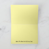 Palm Warbler Backyard Bird Personalisiert Karte (Innenseite)