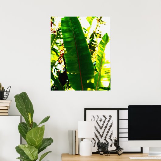 Palm Watercolor Poster (Heimbüro)