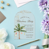 Palm Weihnachtsbaum, Sparkle, Lichter, Weihnachts- Acryleinladungen (Insitu (Hochzeit))