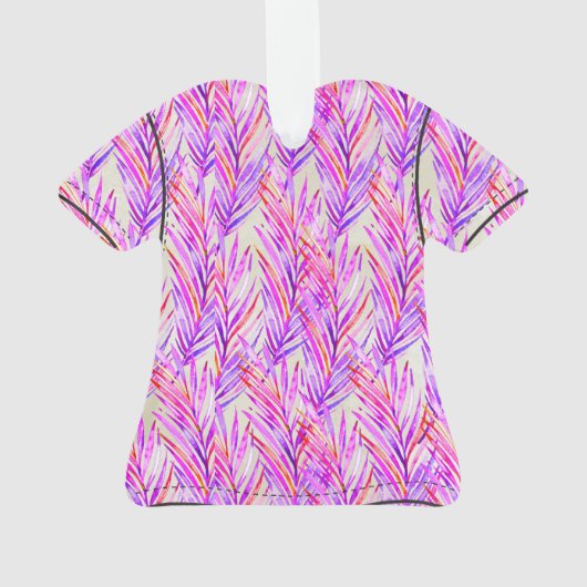 Palm Whisperer Hawaiian Tropical Aloha Shirt - ros Ornament (Rückseite)