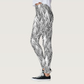 Palm Whisperer Hawaiian Tropical Gray Leggings (Links)