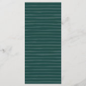 Palm Wreath Wedding Menu Card Menükarte (Rückseite)