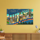 Palm Wüste, Kalifornien - Große Briefmarkenszenen Leinwanddruck (Insitu (Wohnzimmer))