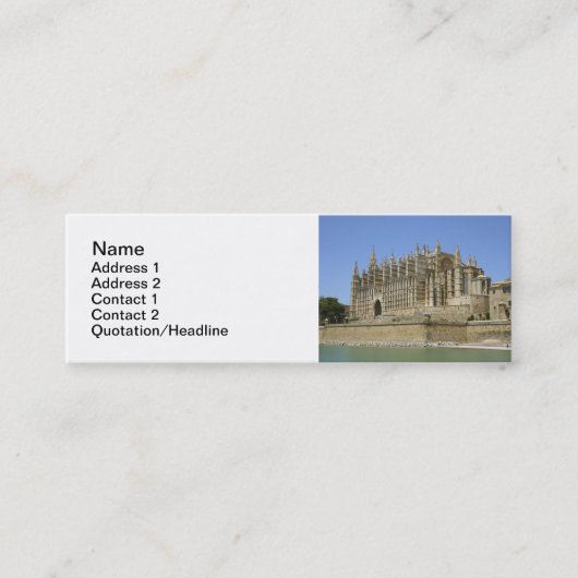 Palma Cathedral Mini Visitenkarte (Vorderseite)