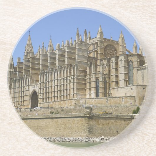 Palma Cathedral Sandstein Untersetzer (Vorne)