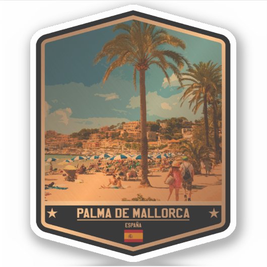Palma de Mallorca Aufkleber (Vorderseite)